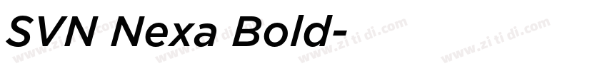 SVN Nexa Bold字体转换